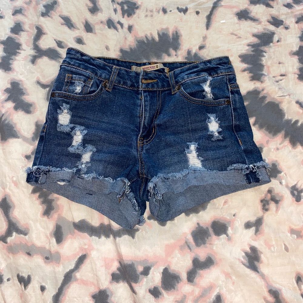 Ripped denim shorts Highway jeans size 0